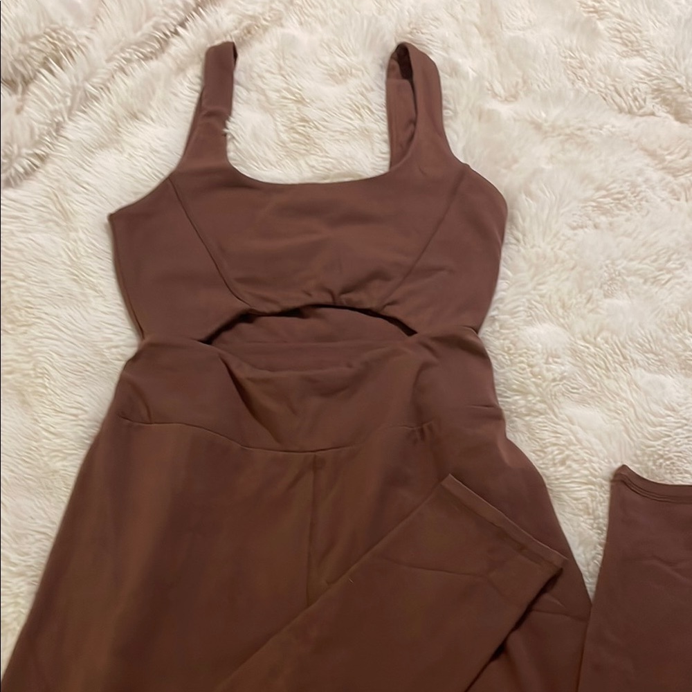 Jumpsuit with Square Neckline